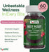 YumVs Beet Root Gummies with Tart Cherry Extract - Berry Flavor Beetroot Gummies - Beet Chews for Blood Circulation and Antioxidant Support - Red Beet Gummies (Berry 60 Count (Pack of 2))