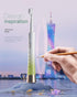 Upgrade Sonic Electric Toothbrush for Adults, 8 Replacement Brush Heads, Rechargeable with 2-Minute Timer, White & Green