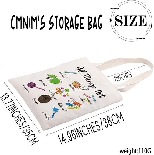 CMNIM Art Teacher Gifts, Artist Gifts, All Things Art Makeup Bag, Teacher Appreciation Gift, Art Teacher Supplies