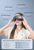 llano Eye Massager with Heat, Heated Eye Mask with Music,Foldable Eye Care Face Eye Massager for Relax Eye Strain Dark