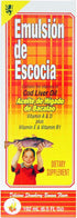EMULSION DE ESCOCIA Cod Liver Oil Liquid, Strawberry-Banana Flavor, Fish Oil Liquid with Vitamins A, D, E & B1 for Kids & Adults, Immune & Bone Health, Omega-3, 2 Pack (6.5 fl oz Each)