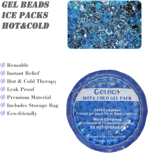 Ice Eye Patches for Puffy Eyes, Cooling Gel Pack Cover for Dark Circles After Surgery (2PCS)