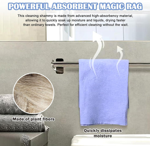 Wshxjzyay Shammy, Stains(8 Pack) Ultra-Absorbent Miracle Cleaning Super Absorbent Cleaning Cloth Multi-Purpose