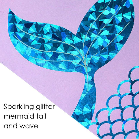 iefoah 12 Pack Mermaid Party Supplies - Gift Bags, Favors, Glitter Treat Paper Bags for Kids Girls Birthday Party