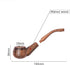 Dr. Watson Wooden Tobacco Pipes Set of 3, Classic Handmade Natural Wood Design