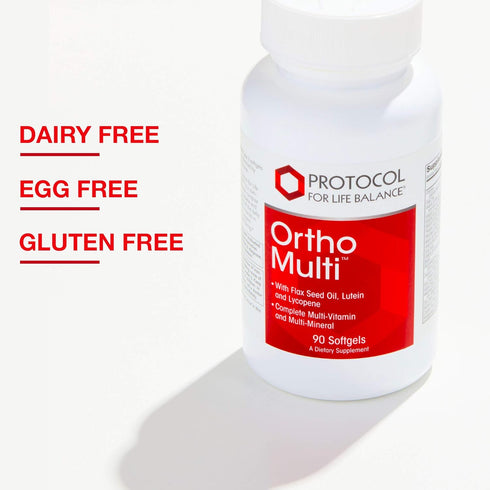 Protocol Ortho Multi - Complete Vitamins & Minerals Complex - Multivitamin with Lutein, Lycopene & Flax Seed Oil - 90