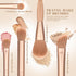 Travel Makeup Brush Set - Mini Eye Shadow Kits, Small Size Eyeshadow Case, Soft Brushes for Professional Tools