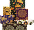 Apol Vintage Gift Wrapping Paper, Ramadan Eid Mubarak Blue Castle Stars Moon Retro Flower, 6 Folded Sheets