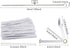 Pipe Cleaners Tool Set, 100 Hard Bristle Pipe Cleaners, 3-in-1 Tamper Reamer, Mini Nylon Brush Set, 2 Straw Cleaning