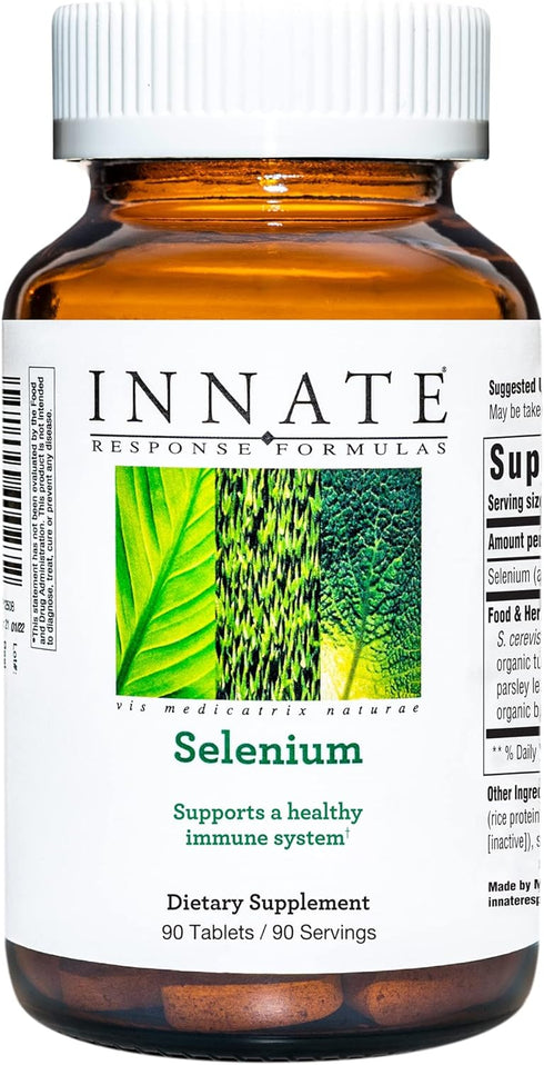 INNATE Response Formulas Selenium Mineral Supplement for Immune System Support - 90 Tablets, Vegan & Gluten-Free