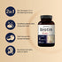 Biotin 10000mcg + Hyaluronic Acid 25mg, 360 Coconut Oil Softgels, Premium Vitamins for Hair Skin and Nails