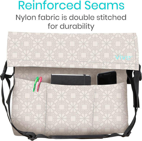Vive XL Wheelchair Bag - Waterproof, Scratch-Resistant, Double-Stitched, Machine Washable Accessory for Adults, 15