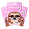 The Creme Shop Animal Sheet Mask - Korean Hydrating Collagen Vitamin C Anti-Aging, Pack of 3 (Sloth)