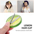 NOLITOY 3pcs Cute Lemon Hair Clips, Realistic Hairpin Barrettes for Girls & Women