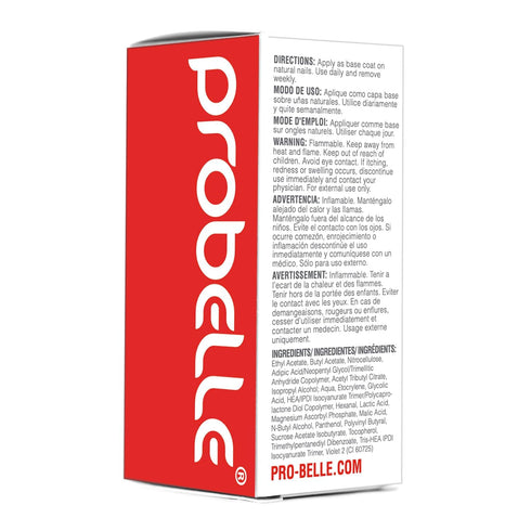 Probelle Nail Strengthener and Growth, Natural Nail Strengthening Clear Polish, Repair Treatment for Damaged and Thin