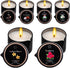 IUJOCQL 6 Pack Low Temperature Massage Oil Candle Set (2.35 oz Each) -