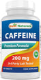 Best Naturals Caffeine Pills, 200mg, 120 Count