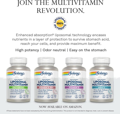 SOLARAY High Energy Multivitamin, No Iron, 1/Day, Timed-Release Formula, 120 VegCaps