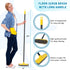 Deck Brush with Long Handle, Scrub Brush for Shower, 50'' Outdoor Floor Scrubber Broom for Cleaning
