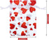 SIROGOGO 50 Pieces Heart Candy Bags, Organza Jewelry Pouches for Jewelry Packaging, Valentine's Day Party Supply