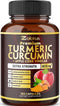 7 in 1 Premium Turmeric Curcumin + Apple Cider Vinegar Capsules, 5010mg Equivalent, 6 Month Supply with Ashwagandha,
