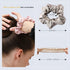 ZIMASILK 100% Mulberry Silk Hair Scrunchies, 19 Momme Elastic Hair Bands for Women and Girls, 3 Pack, Taupe