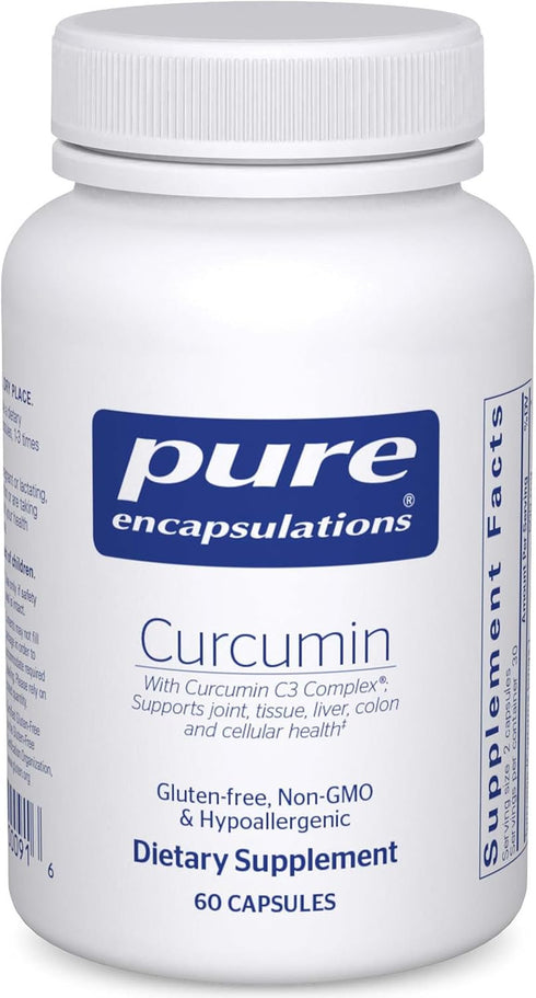 Pure Encapsulations Curcumin 500 mg - Non-GMO & Vegan - 60 Capsules - Supports Joint & Liver Health - Curcuma Longa