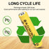 Zsolarigt 10 Packs 300mah 1.2 1.2V AAA Size Volt Nicd Solar Batteries, NICD Triple A Rechargeable Battery for Outside