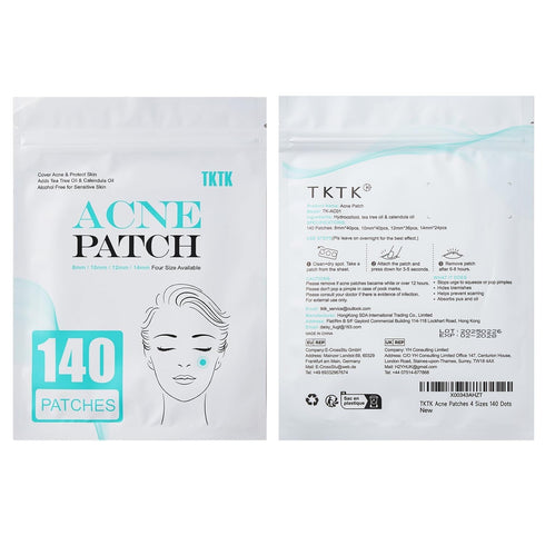 Pimple Patch Acne Patch, 280 Hydrocolloid Invisible Acne Patches for Face, Tea Tree, Calendula Oil - 2 Pack