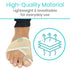 Vive Bunion Brace (Pair) - Big Toe Corrector with Splint for Joint Pain Relief, Orthopedic Sleeve Support