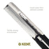 Kent 20T Black Graphite Folding Pocket Comb, Handmade Fine Tooth Hair Comb for Men, Beard, and Mustache