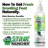 Stink Muncher Natural Enzyme Shoe Deodorizer Spray, Foot Odor Eliminator & Freshener, Made In the USA