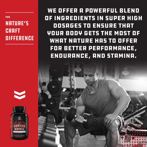 Extra Strength Testosterone Booster for Men, Natural Supplement with Horny Goat Weed, Maca Root, Tongkat Ali & Saw