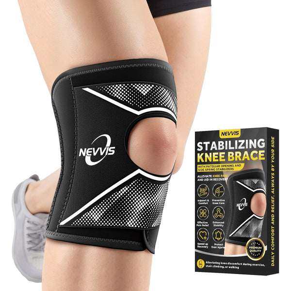 NEVVIS Knee Brace, Patellar stabilizing Knee Brace for Running Knee Support Meniscal