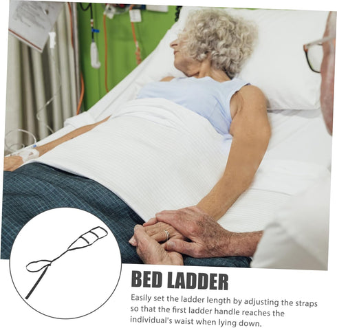 Seniors Bed Ladder Assist Belt Adjustable Pull up Strap for Elderly Disabled Easy Install Use Comfortable Grip