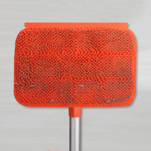 Pack 2 QAE011 QAE015 Qaestfy of Chenille Pad Refill Compatible with Wall and Baseboard Cleaner Tool with Long Handle