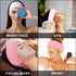 Whaline Spa Facial Headband - Adjustable Terry Cloth Makeup Wrap for Face Washing, Shower, 3 Pieces (White, Black, Pink)