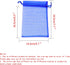 100pcs Drawstring Organza Jewelry Candy Pouch, Party Wedding Favor Gift Bags (6x8, Mixed Color)