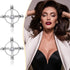 Quilax 2Pcs Adjustable Nipple Jewelry Non Piercing, Stainless Steel Fake Nipple Rings, Nipples Clips for Adult Women