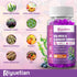 Sea Moss Gummies & Elderberry - Vitamin C + Zinc – Immune & Thyroid Support Gummy Bears for Kids & Adults - 120 Gummies