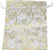 50pcs Organza Pouch Bag Drawstring 5"x7" 13x18cm, Strong Gift Candy Bag Jewelry Party Wedding Favor (Gold Silver)