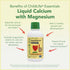 ChildLife Essentials Liquid Calcium Supplement for Kids - Baby Calcium with Magnesium, Zinc, Vitamin D3 - Orange