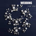 Unicra Flower Bride Wedding Hair Vine Crystal Bridal Headbands for Women and Girls Pearl Hair Accessories (Silver)