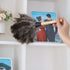 Natural Gray Ostrich Feather Duster, 2 Packs, Smart and Soft Cleaner for Blinds, Kitchen, Office
