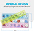 Weekly Pill Organizer - (Pack of 2) 21 Day Pill Planners for Vitamins & Medication