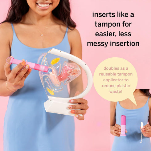 Pixie Menstrual Disc Applicator for Feminine Care - Inserts Like A Tampon - Every Woman Can Now Use Period Discs