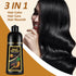 Instant Black Hair Dye Shampoo for Gray Hair, 3 in 1 Natural Black Color, 16.9 Fl Oz, 100% Gray Coverage