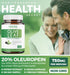 Olive Leaf Extract (Non-GMO) Super Strength 20% Oleuropein - 750mg Vegetarian Immune Support Supplement, 120 Capsules