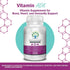 ADK Vitamin Supplement 5000 IU - High Potency Vitamins A, D3, and K2 for Bone Health and Calcium Absorption | Gluten-Free Vitamin ADK Supplement, 60 Day Supply, 60 Capsules