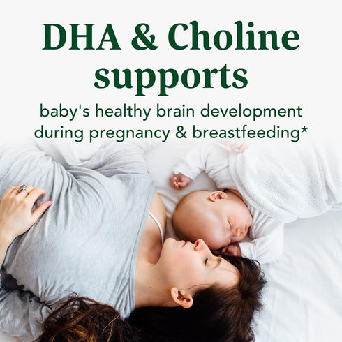 MegaFood Baby & Me 2 Prenatal DHA & Choline - Plant-Based Liquid DHA and Choline for Baby's Development - Vegan - 60